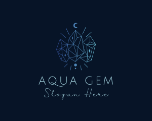 Gradient Elegant Gem logo design