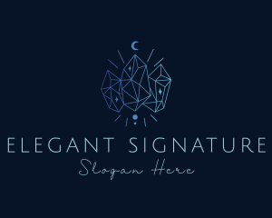 Gradient Elegant Gem logo design