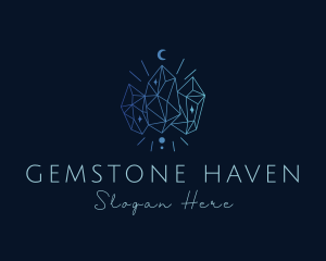 Gradient Elegant Gem logo design