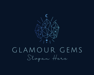 Gradient Elegant Gem logo design