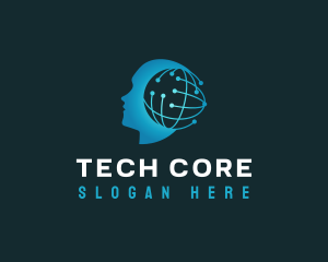 Human Intelligence Tech logo design