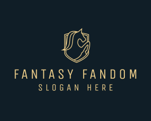 Mythical Unicorn Fantasy logo design