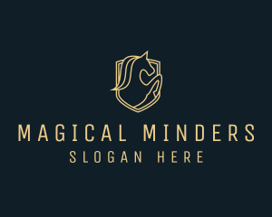 Mythical Unicorn Fantasy logo design