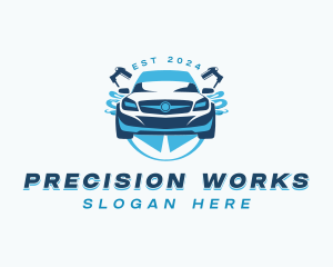 Car Wash Detailing logo design