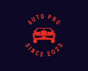 Red Automotive Muscle Car logo