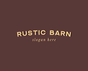 Rustic Fashion Apparel logo design