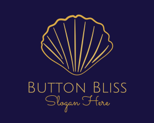 Gold Elegant Seashell logo design