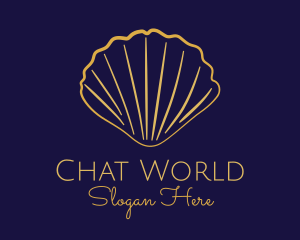 Gold Elegant Seashell logo design