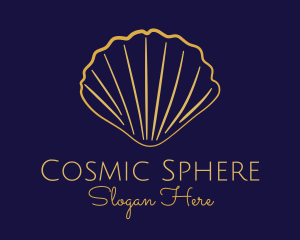 Gold Elegant Seashell logo design