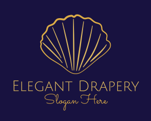 Gold Elegant Seashell logo design