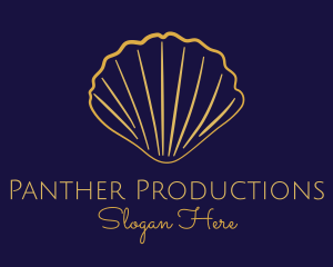 Gold Elegant Seashell logo design