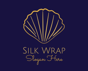 Gold Elegant Seashell logo design