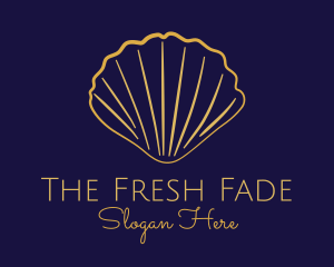 Gold Elegant Seashell logo design