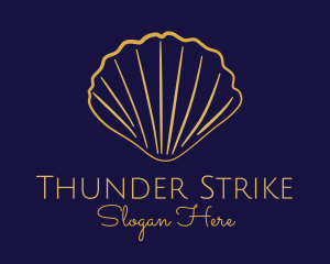 Gold Elegant Seashell logo design