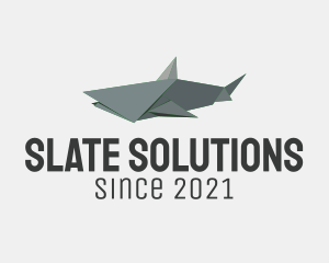 Grey Shark Origami  logo