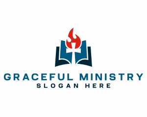 Crucifix Bible Religious Ministry logo