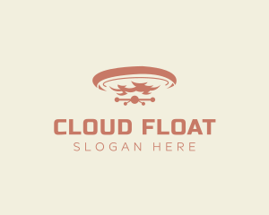 Floating Drone Cloud logo design