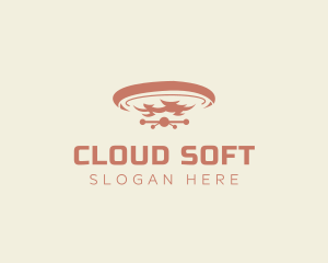 Floating Drone Cloud logo design
