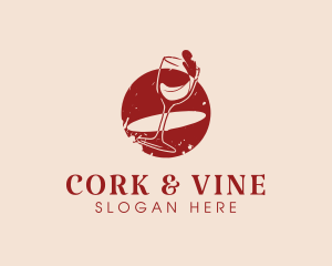 Beverage Wine Glass logo design