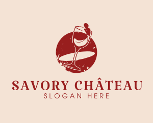 Beverage Wine Glass logo design