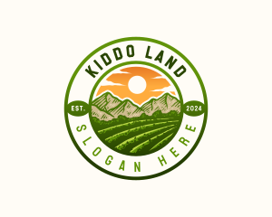 Agriculture Farming Land logo design