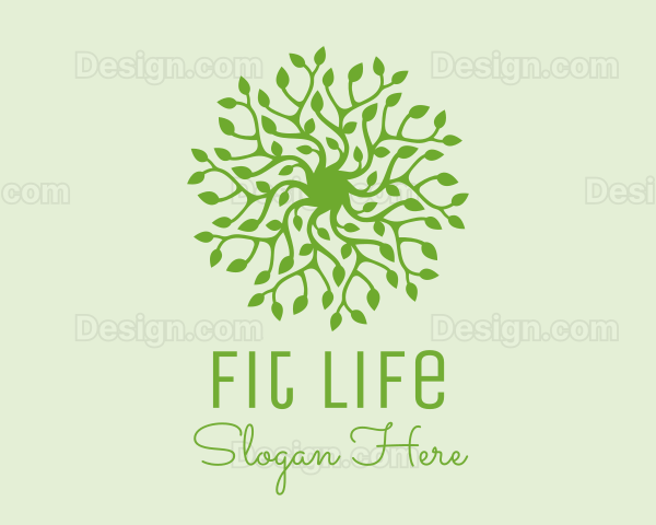 Green Vine Plant Logo