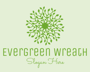 Green Vine Plant  logo design