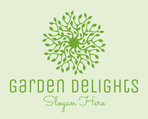 Green Vine Plant  logo design