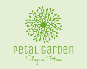 Green Vine Plant  logo design