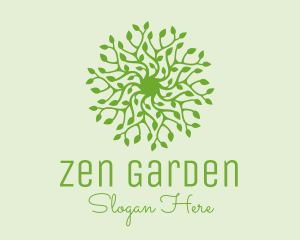 Green Vine Plant  logo design