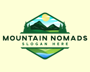 Mountain Outdoor Landscape logo design