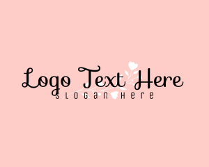 Feminine Floral Script logo