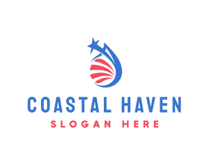 American Election Water logo design