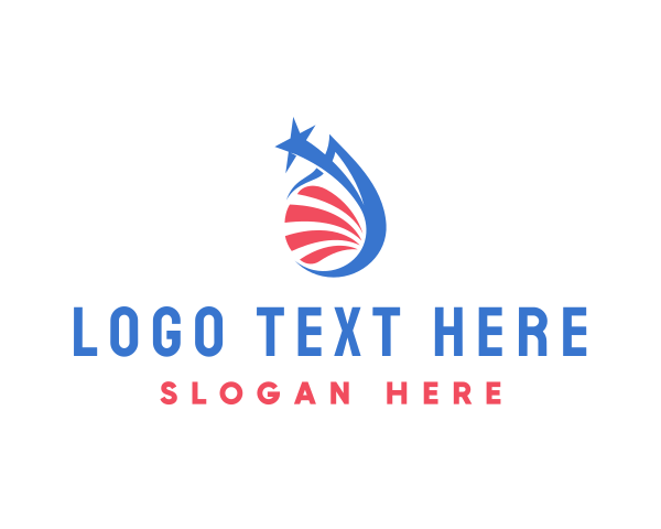 American Flag logo example 4