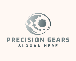 Mechanical Wrench Gear  logo design