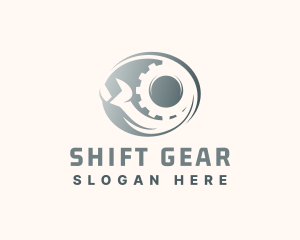 Mechanical Wrench Gear  logo design