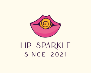 Adult Candy Lips logo design