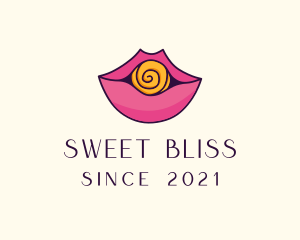 Adult Candy Lips logo design