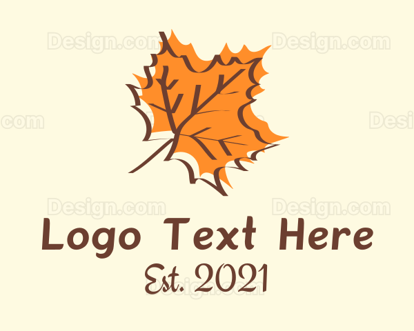 Autumn Maple Leaf Logo