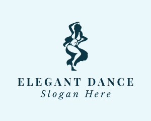 Sexy Woman Dancing  logo design