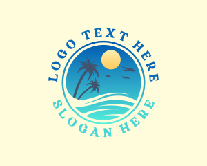 Island Getaway Palm Tree logo