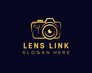 Camera Lens Photographer logo design