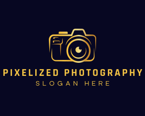 Camera Lens Photographer logo design