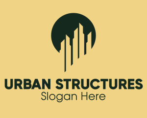 Skyscraper Building Pin  logo design