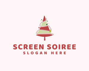 Festive Holiday Christmas  logo design