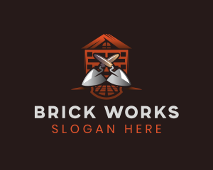 Brick Trowel Builder logo design