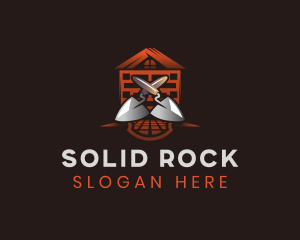 Brick Trowel Builder logo design