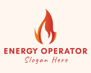 Blazing Fire Energy  logo design