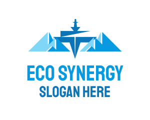 Winter Glacier Ship logo