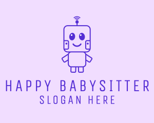 Happy Baby Robot logo design